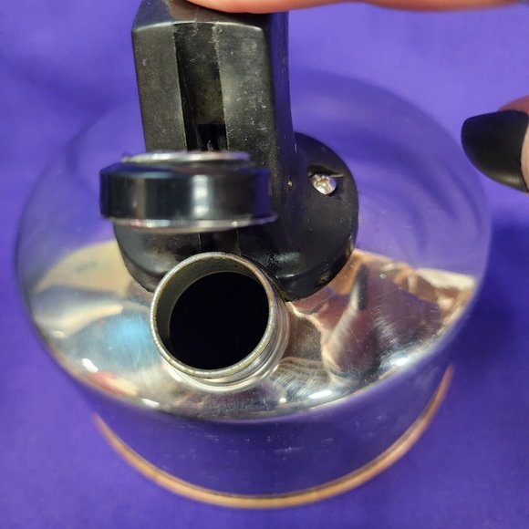 Vintage Paul Revere Ware 1801 Whistling Copper Bottom 1.5qt. Tea Kettle Pot - Picture 4 of 7